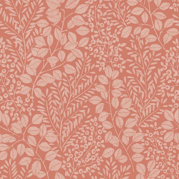 Elin Botanical Vinyl Wallpaper Coral Fine Decor 1.jpg